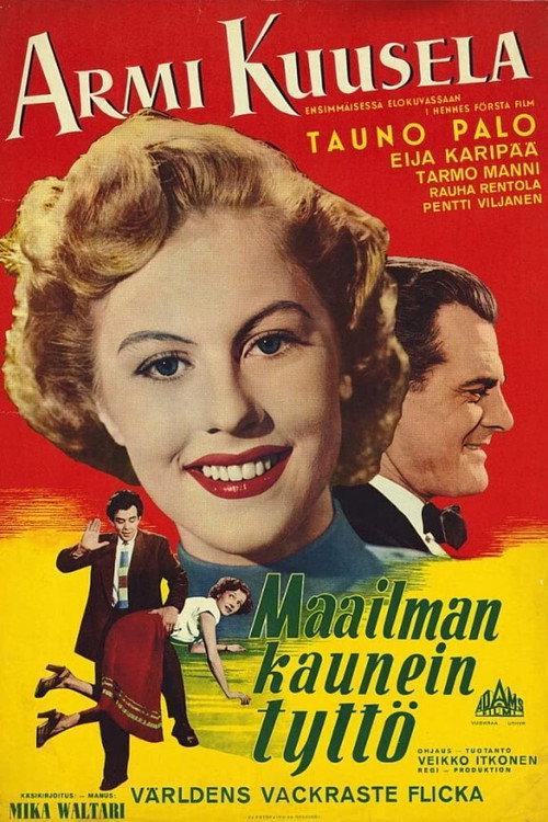 Maailman kaunein tyttö 1953 official movie poster