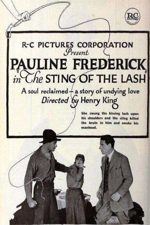 The Sting of the Lash 1921 official movie poster