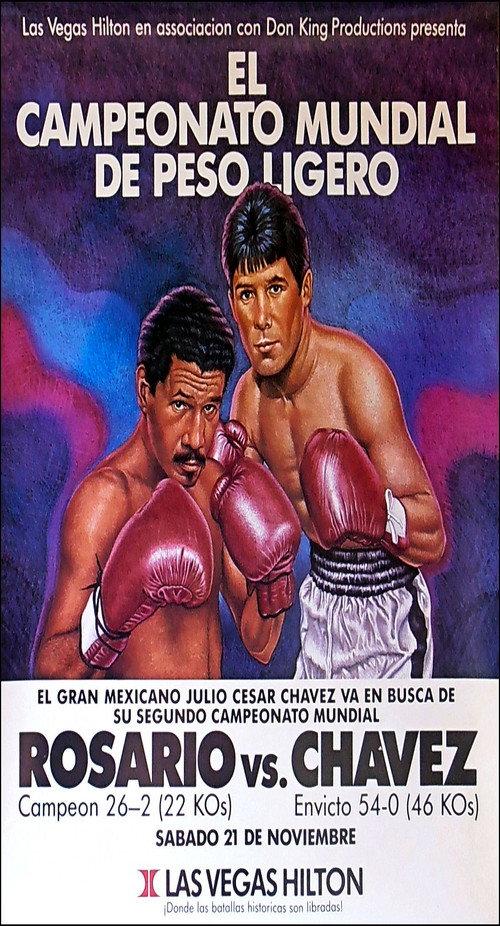 Julio Cesar Chavez vs. Edwin Rosario 1987 official movie poster