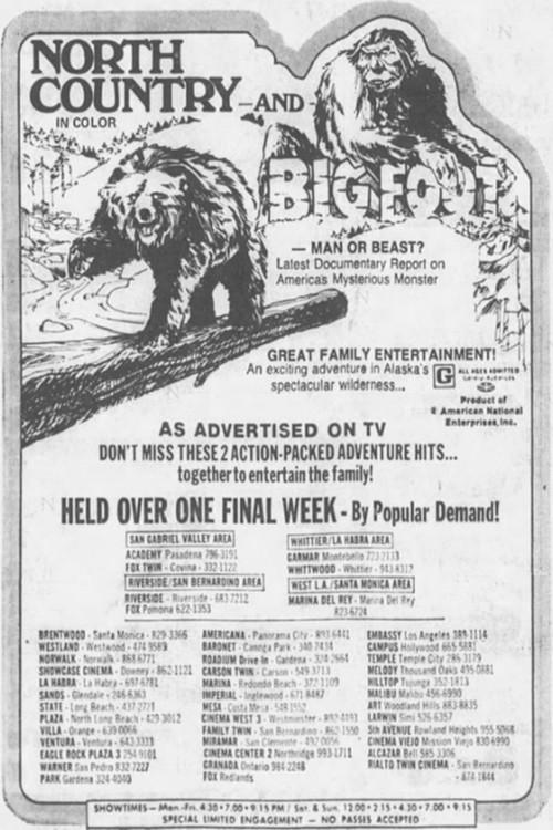 Bigfoot: Man or Beast? 1972 official movie poster