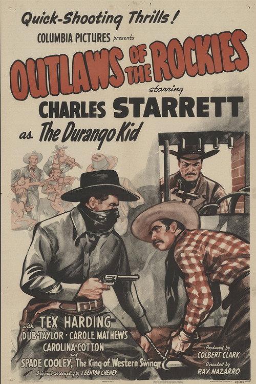Outlaws of the Rockies 1945 official movie poster