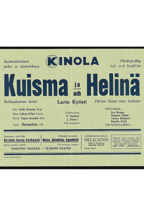 Kuisma ja Helinä 1932 official movie poster