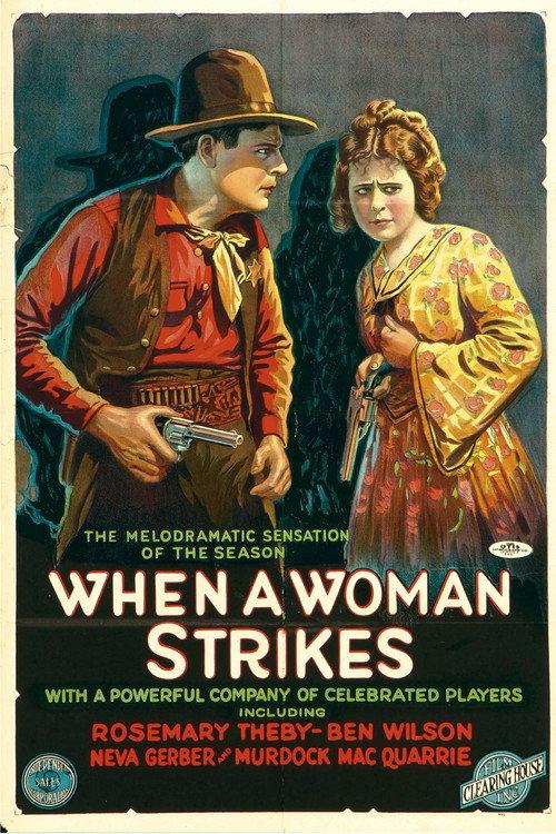 When a Woman Strikes 1919 official movie poster