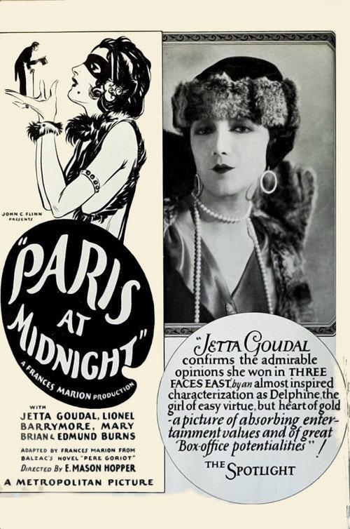 Paris at Midnight 1926 official movie poster