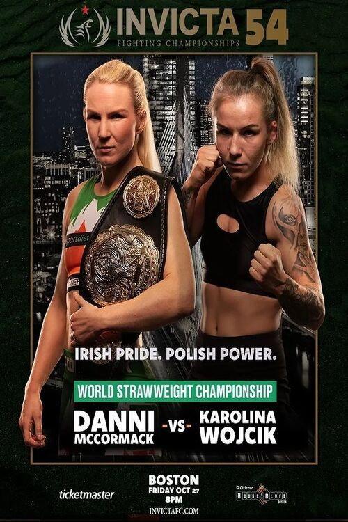 Invicta FC 54: McCormack vs. Wojcik 2023 official movie poster