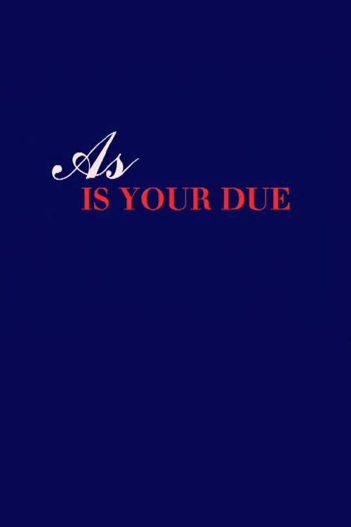 As is your due 1999 official movie poster