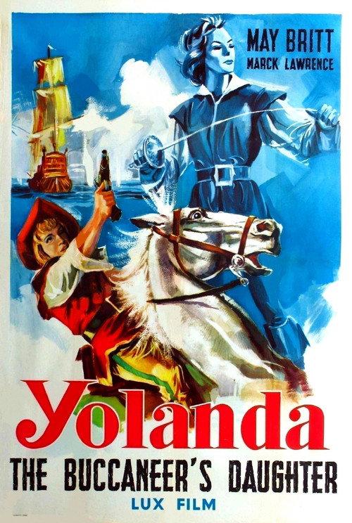 Jolanda, the Daughter of the Black Corsair 1953 official movie poster