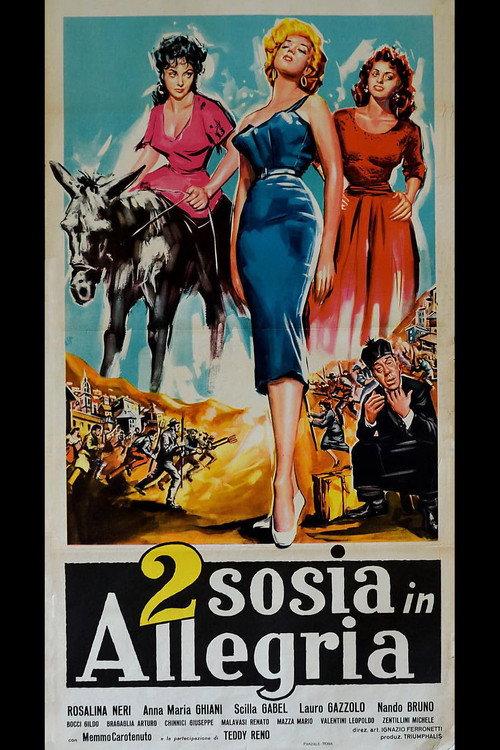 Due sosia in allegria 1956 official movie poster