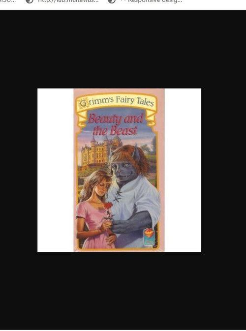 Beauty and the Beast: Grimm's Fairy Tale Classics 1988 official movie poster