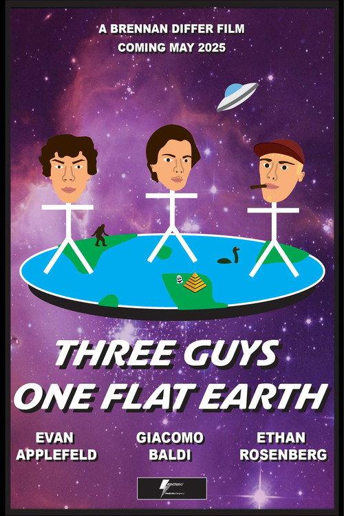 Three Guys, One Flat Earth 2026 official movie poster