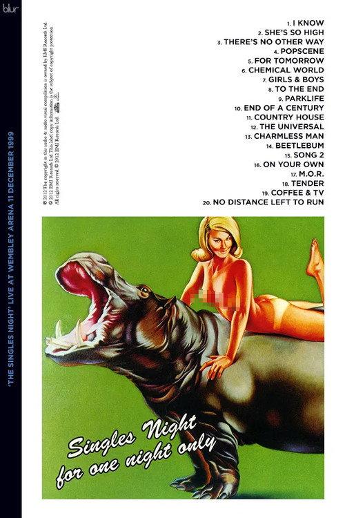 Blur: The Singles Night - Live at Wembley Arena 1999 official movie poster
