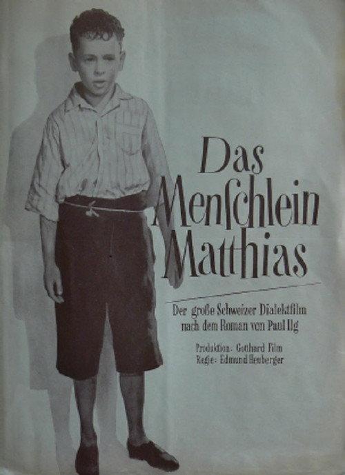 Das Menschlein Matthias 1941 official movie poster