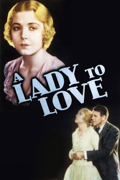 A Lady to Love 1930 official movie poster