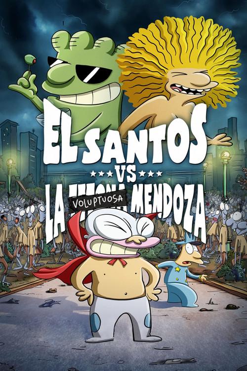 El Santos vs la Tetona Mendoza 2012 official movie poster
