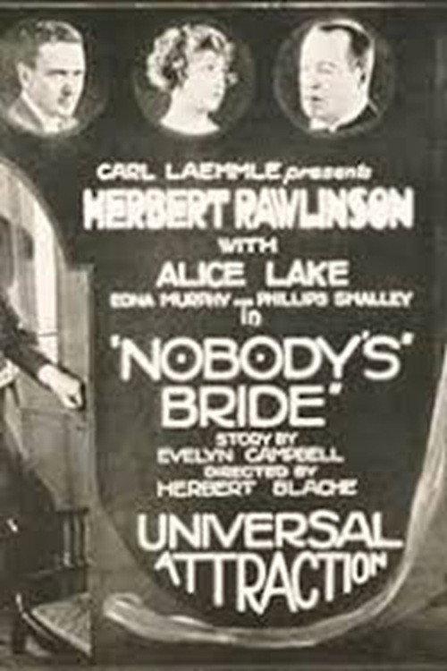Nobody's Bride 1923 official movie poster