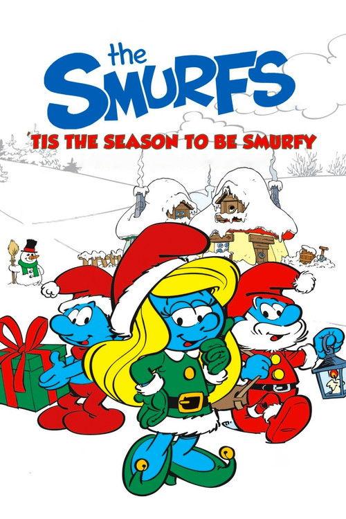 The Smurfs: 'Tis the Season to Be Smurfy 1987 official movie poster