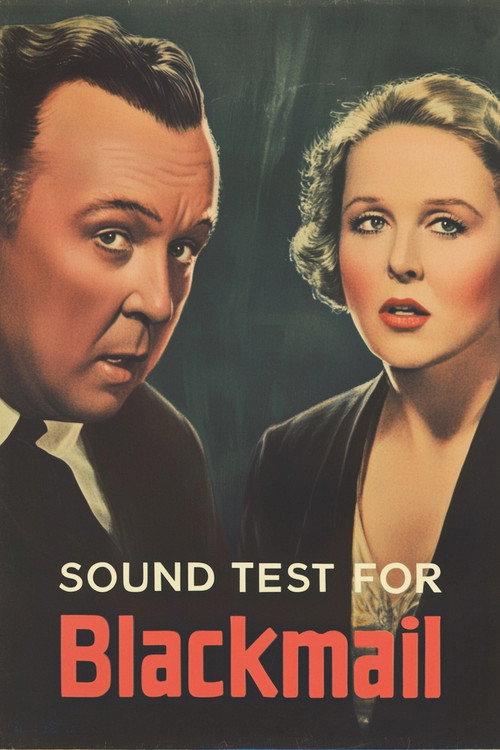 Sound Test for Blackmail 1929 official movie poster