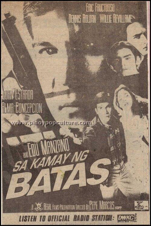 Sa kamay ng batas 1996 official movie poster