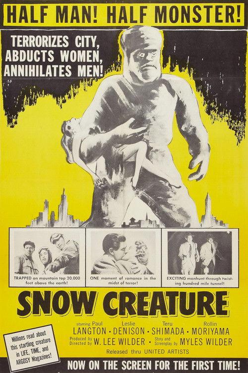 The Snow Creature 1954 official movie poster