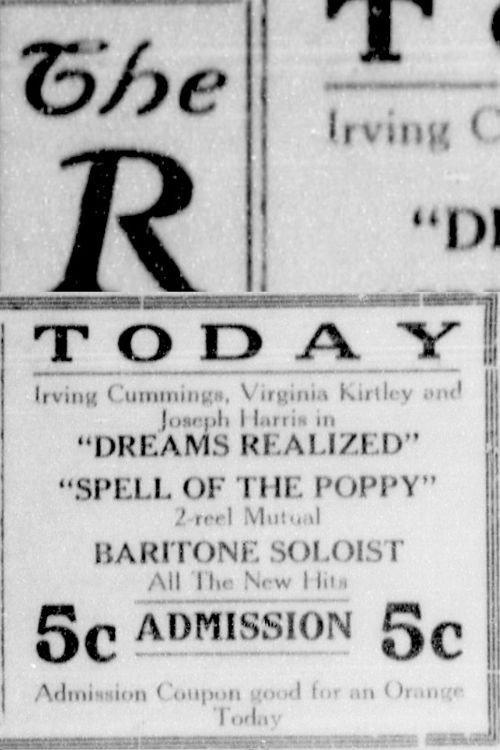 The Spell of the Poppy 1915 official movie poster