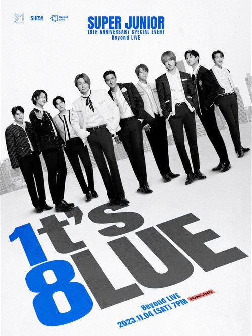 SUPER JUNIOR 18TH ANNIVERSARY SPECIAL EVENT <1t’s 8lue> 2023 official movie poster