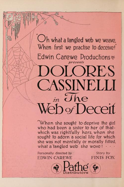 The Web of Deceit 1920 official movie poster