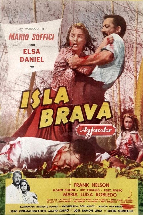 Isla brava 1958 official movie poster