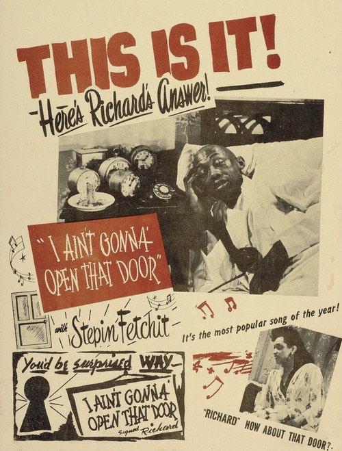 I Ain’t Gonna Open That Door 1947 official movie poster