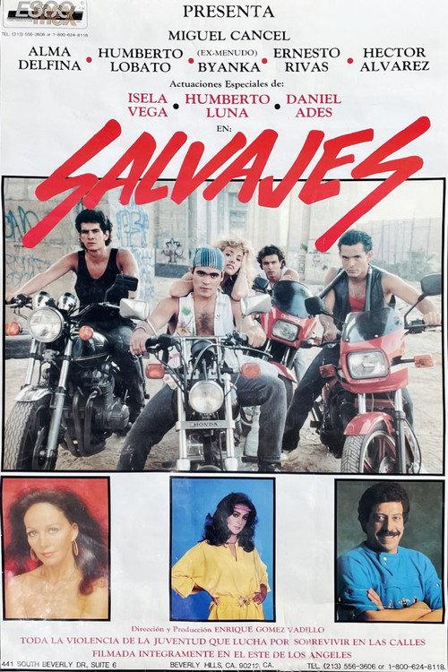 Salvajes 1989 official movie poster