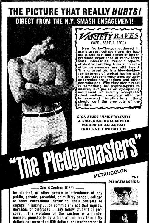 The Pledgemasters 1971 official movie poster