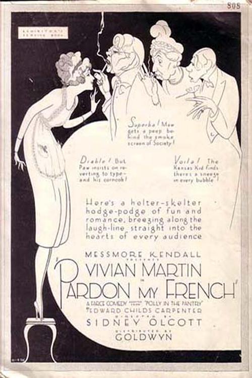Pardon My French 1921 official movie poster