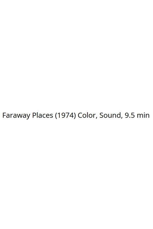 Faraway Places 1972 official movie poster