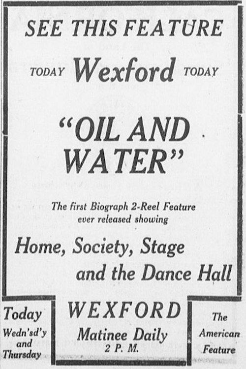 Oil and Water 1913 official movie poster