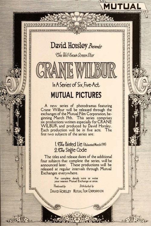 The Painted Lie 1917 official movie poster