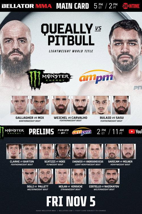 Bellator 270: Queally vs. Pitbull 2 2021 official movie poster