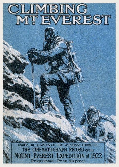 Climbing Mount Everest 1922 official movie poster