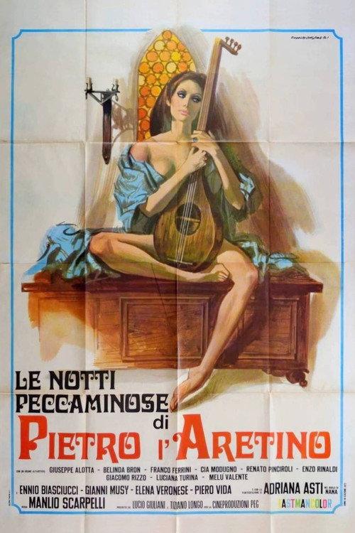Le notti peccaminose di Pietro l'Aretino 1972 official movie poster