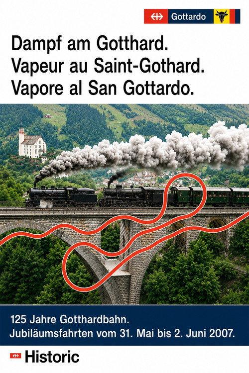 Vapeur au Saint-Gothard 2007 official movie poster