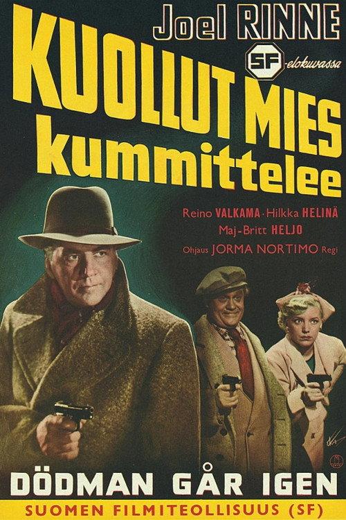 Kuollut mies kummittelee 1952 official movie poster