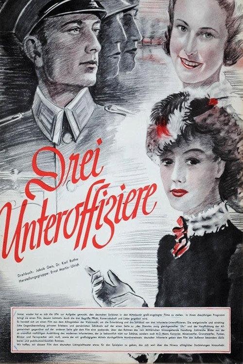 Drei Unteroffiziere 1939 official movie poster