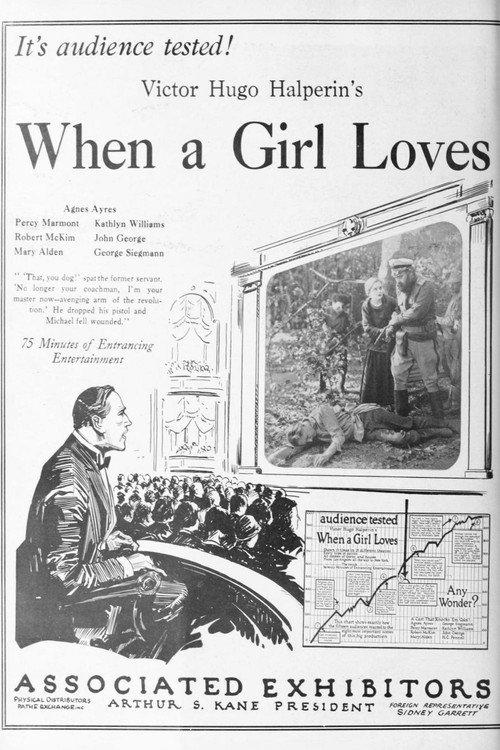When a Girl Loves 1924 official movie poster