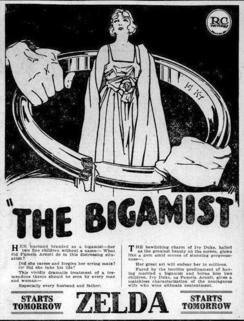 The Bigamist 1921 official movie poster