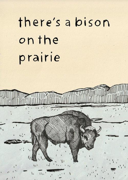 There's a Bison on The Prairie 2022 official movie poster