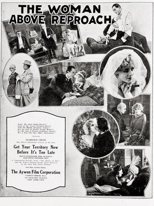 The Woman Above Reproach 1920 official movie poster