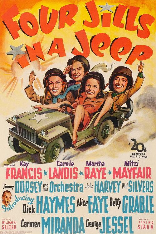 Four Jills in a Jeep 1944 official movie poster