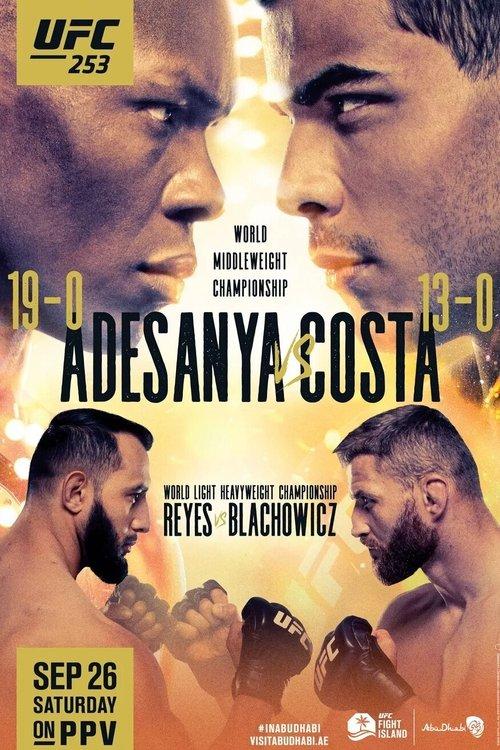 UFC 253: Adesanya vs. Costa 2020 official movie poster