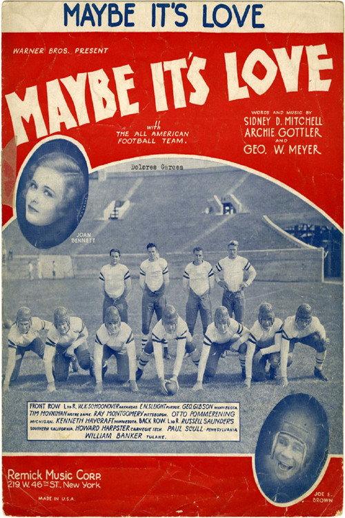 Maybe It's Love 1930 official movie poster