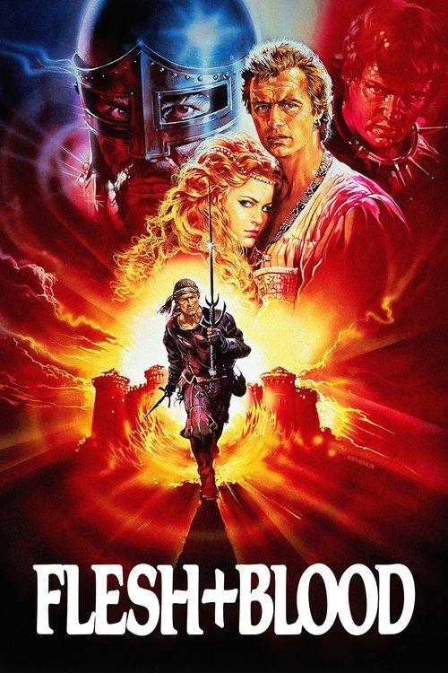Flesh + Blood 1985 official movie poster