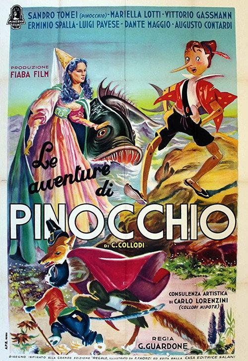 The Adventures of Pinocchio 1947 official movie poster