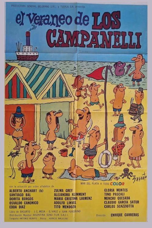 El veraneo de los Campanelli 1971 official movie poster